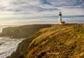 Yaquina Head Lighthouse at Pacific coast, built in 1873 Royalty Free Stock Photo