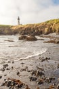 Yaquina Head Lighthouse at Pacific coast, USA Royalty Free Stock Photo