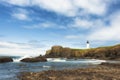 Yaquina Head Lighthouse view from Cobble Beach Royalty Free Stock Photo