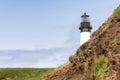 Yaquina Head Lighthouse view from Cobble Beach Royalty Free Stock Photo