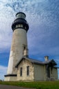 Newport, Oregon, USA, June 10, 2020, Yaquina Head Lighthouse, Yaquina Head Outstanding Natural Area. Royalty Free Stock Photo