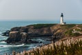 Yaquina Lighthouse on the Pacific Coast Royalty Free Stock Photo