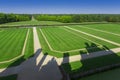 Yard of Chambord castle on Loire Valley Royalty Free Stock Photo