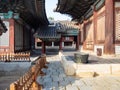 Yard in Changgyeong Palace in Seoul city