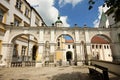 Yard entrance to Freising cathedral , Bavaria, Germany