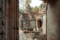 A yard inside the archeological ruins of Angkor Wat
