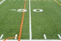 The 50 yard line Royalty Free Stock Photo