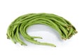 Yard Long bean on white background