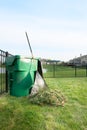 Yard maintenance in spring Royalty Free Stock Photo