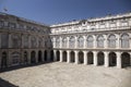 Yard of majestic, beautiful Royal Palace of Madrid Palacio Real Royalty Free Stock Photo