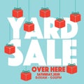 Yard Sale Campaign Promotion Sale Banner, Drive Sales Concept