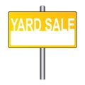 Yard sale sign Royalty Free Stock Photo