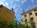 Yard with terracotta-tiled