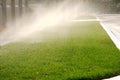 Yard water sprinkler system irrigation
