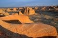 Yardang Landforms Royalty Free Stock Photo