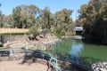 Yardenit Baptismal Site at Jordan River, Israel Royalty Free Stock Photo