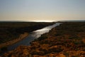 Yardie Creek Gorge in the Cape Range National Park, Ningaloo. Re Royalty Free Stock Photo