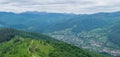 Yaremche city in Carpathian Mountains Royalty Free Stock Photo