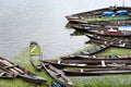 Pucallpa , Abandoned Boats Broken And Sunk In Lake Yarinacocha Ucayali Peru