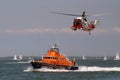 Yarmouth Lifeboat and Coastguard Helicopter VA