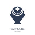 Yarmulke icon. Trendy flat vector Yarmulke icon on white background from Religion collection