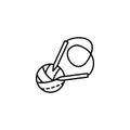 Yarn Ball, Knitting Needle Icon. Simple Line, Outline Vector Elements Of Tailor For Ui And Ux, Website Or Mobile Application