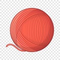 Yarn ball toy for cat icon, cartoon style Royalty Free Stock Photo