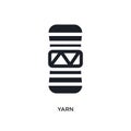 yarn isolated icon. simple element illustration from sew concept icons. yarn editable logo sign symbol design on white background Royalty Free Stock Photo