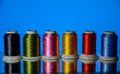 YARN Textile, Spool of colorful clothes sewing thread Royalty Free Stock Photo