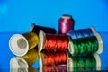 YARN Textile, Spool of colorful clothes sewing thread Royalty Free Stock Photo