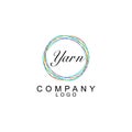 Yarn, thread logo design vector