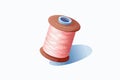 yarn thread reel isolated vector style illustration