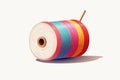 yarn thread reel isolated vector style illustration