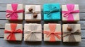 Yarn-wrapped gift tags, personalizing your presents