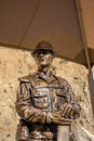 Hotshot bronze statue at Granite Mountain Hotshots Memorial State Park Royalty Free Stock Photo