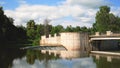 Yaropoletskaya HPP named after V. Lenin. Moscow region, Yaropolets village. July 4, 2021.