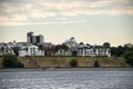 Yaroslavl. Historic buildings; 18th-19th century; Beautiful ceremonial buildings at sunset