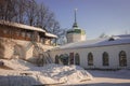 Yaroslavl Kremlin in snow in winter, Russia