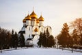 Yaroslavl, Russia. The Assumption Cathedral in winter Royalty Free Stock Photo