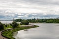 View of Strelka Park and the confluence of the Volga and Kotorosl rivers