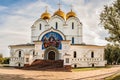 Yaroslavl, Russia - August 4, 2018 Golden Ring of Russia. Assumption Cathedral and Strelka, beautiful summer view