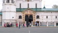 Yaroslavl, Russia, the church of Elijah the Prophet Ilia Prorok in Yaroslavl timelapse Royalty Free Stock Photo