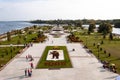 YAROSLAVL, RUSSIA - SEPTEMBER 21, 2018: Strelka park in honor of the 1000th anniversary of Yaroslavl