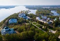 Yaroslavl with Strelka park and Assumption cathedral Royalty Free Stock Photo