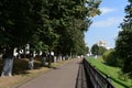 Yaroslavl. View of the gazebo and the embankment