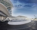 Yas Hotel in Yas Marina Royalty Free Stock Photo
