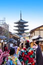 Yasaka pagoda is a five-story pagoda. This is the last remnant o