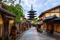 Yasaka Pagoda and Sannen Zaka Street, Kyoto, Japan Royalty Free Stock Photo