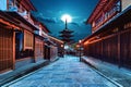 Yasaka Pagoda and Sannen Zaka Street in Kyoto, Japan Royalty Free Stock Photo