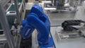 Yaskawa moto mini robot arm on Messe fair in Hannover, Germany